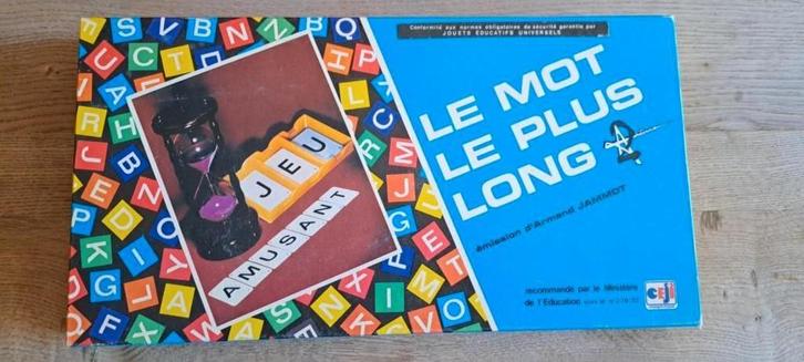 Jeu "Le mot le plus long"  "Vintage", Hobby en Vrije tijd, Gezelschapsspellen | Bordspellen, Ophalen of Verzenden