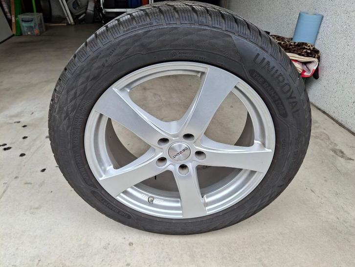 Te koop alu velgen met band, Auto-onderdelen, Banden en Velgen, Banden en Velgen, Winterbanden, 18 inch, 225 mm, Personenwagen