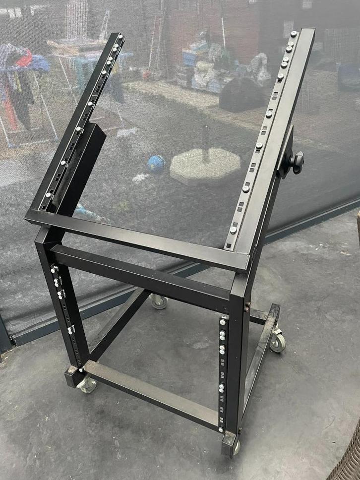 19 inch rollend rack, Audio, Tv en Foto, Professionele apparaten, Gebruikt, Audio, Ophalen