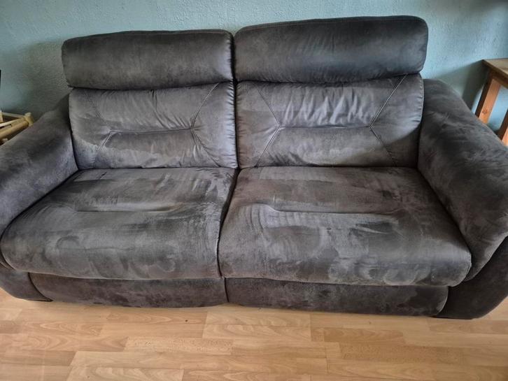 SALON NOTCH : 2 electrische relaxen en 2 x USB-poort, Huis en Inrichting, Zetels | Zetels, Nieuw, Rechte bank, Tweepersoons, 200 tot 250 cm