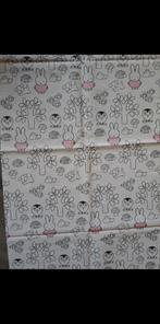 Coupon de tissu  lapin et hibou, Ophalen of Verzenden