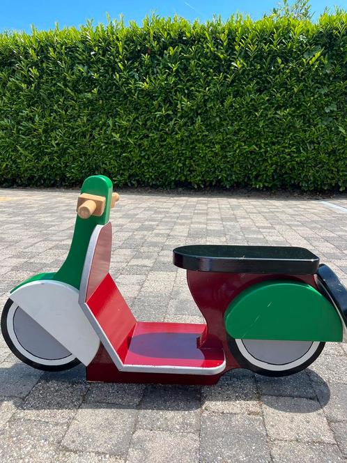 Decoratieve houten scooter, Antiek en Kunst, Kunst | Beelden en Houtsnijwerken, Ophalen
