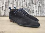 Floris van Bommel blauw suede herenschoenen - Mt 42, Kleding | Heren, Floris van Bommel, Zo goed als nieuw, Veterschoenen, Verzenden