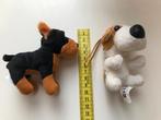 Set van twee kleine pluchen hondjes, Ophalen of Verzenden, Nieuw, Hond