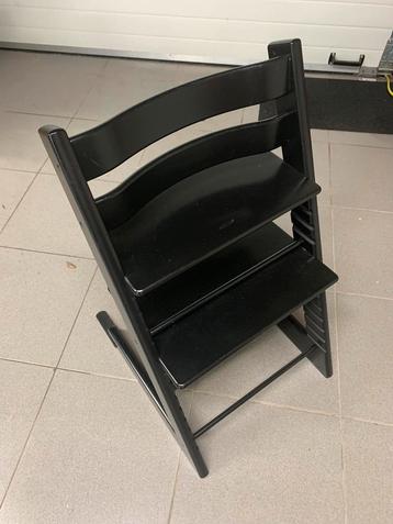 Piétement Stokke Tripp noir, Enlèvement, Comme neuf, Chaise évolutive, Plateau amovible
