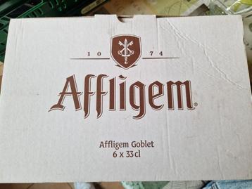 6 VERRE Affligem, Enlèvement ou Envoi