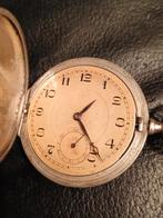 Grande montre de poche ancienne en argent massif 0.800. appr, Bijoux, Sacs & Beauté, Avant 1900, Autres marques, Argent, Enlèvement ou Envoi