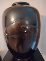 Japanse bronzen vaas Meiji periode, Ophalen of Verzenden