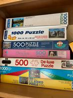 Puzzels 500 en 1000 stukken, Comme neuf, Enlèvement ou Envoi