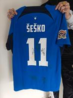 Slovenië matchworn shirt Benjamin Sesko met certificaat, Ophalen of Verzenden, Zo goed als nieuw, Shirt