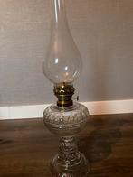 Antieke glazen olielamp, Ophalen
