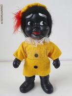 Authentieke vintage etalage zwarte Piet pop - 20cm, geel, Diversen, Verzenden