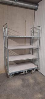 Magazijnrek met wielen, Ophalen