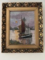 Schilderij op hout, klassiek, zeilboot, Antiek en Kunst, Ophalen