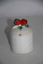 Vintage aardbeien confituur potje, Huis en Inrichting, Keuken | Servies, Ophalen of Verzenden, Gebruikt, Schaal of Schalen