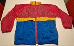 K Way, Sofinyl, maat 5, +-12j, blauw/geel/rood met kap, Ophalen of Verzenden, Gebruikt, Regenjas, Kinderen