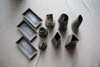 unieke oude metalen uitsteekvormen en spuitmonden, Antiek en Kunst, Ophalen of Verzenden