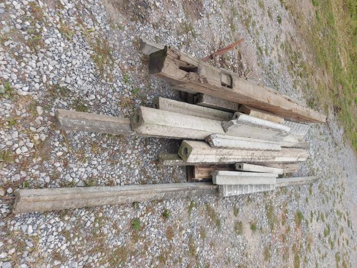 Lateien/treinbils/t-balken lot, Doe-het-zelf en Bouw, Metselstenen, Zo goed als nieuw, Beton, Ophalen