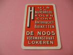 1 oude losse speelkaart kolen De Noos , Lokeren (32), Collections, Cartes à jouer, Jokers & Jeux des sept familles, Comme neuf