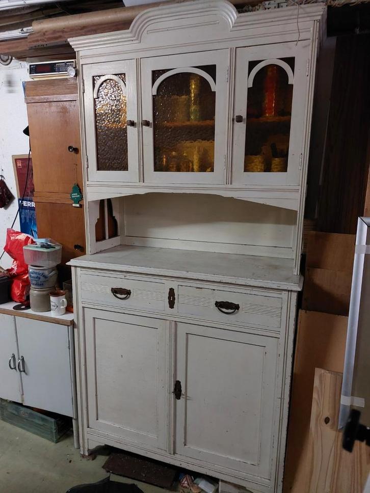 Oude buffetkast, Huis en Inrichting, Kasten | Buffetkasten, Gebruikt, 200 cm of meer, 50 tot 100 cm, 25 tot 50 cm, Met lade(s)