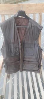 bruine lederen gilet XXL, Ophalen of Verzenden, Tweedehands, Heren, Jas | leer