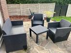 Loungeset, Tuin en Terras, Ophalen, 4 zitplaatsen, Kunststof, Gebruikt