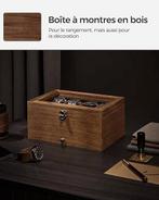 Boîte à montres avec 8 compartiments | LIVRAISON GRATUITE, Neuf, -, SONGMICS, -