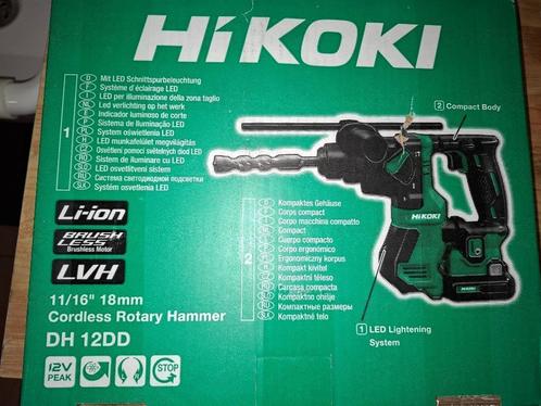 Hikoki accu boorhamer DH12DD, Doe-het-zelf en Bouw, Gereedschap | Boormachines, Nieuw, Boor- en/of Breekhamer, Klopboormechanisme