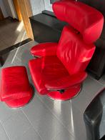 Te koop stressles fauteuils en voetenbank, Ophalen, Gebruikt, Modern