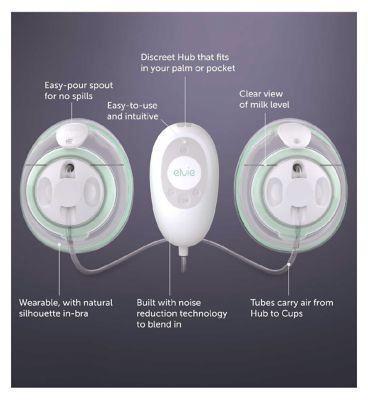 elvie stride double breast pump *2weken amper gebruikt*, Kinderen en Baby's, Babyvoeding en Toebehoren, Zo goed als nieuw, Borstkolf