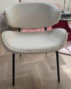 Fauteuil/stoel in zachte bouclé bekleding, Huis en Inrichting, Fauteuils, Ophalen, Minder dan 75 cm, Nieuw, Metaal
