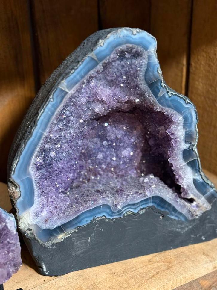 Amethist Geode – 30 cm – 10,8 kg – uit Brazilië, Verzamelen, Mineralen en Fossielen, Ophalen of Verzenden