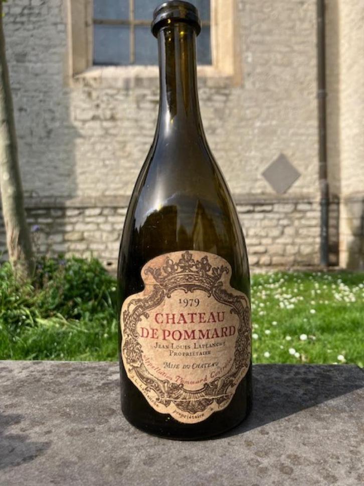 LEGE FLES CHATEAU DE POMMARD 1979 BOURGOGNE, Verzamelen, Wijnen, Gebruikt, Rode wijn, Frankrijk, Ophalen