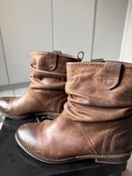 Bruine leder enkellaarsjes, Vêtements | Femmes, Chaussures, SPM, Brun, Enlèvement, Boots et Botinnes