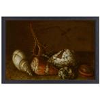 Coquillages sur une table - Toile Balthasar van der Ast + ba, Envoi, Neuf