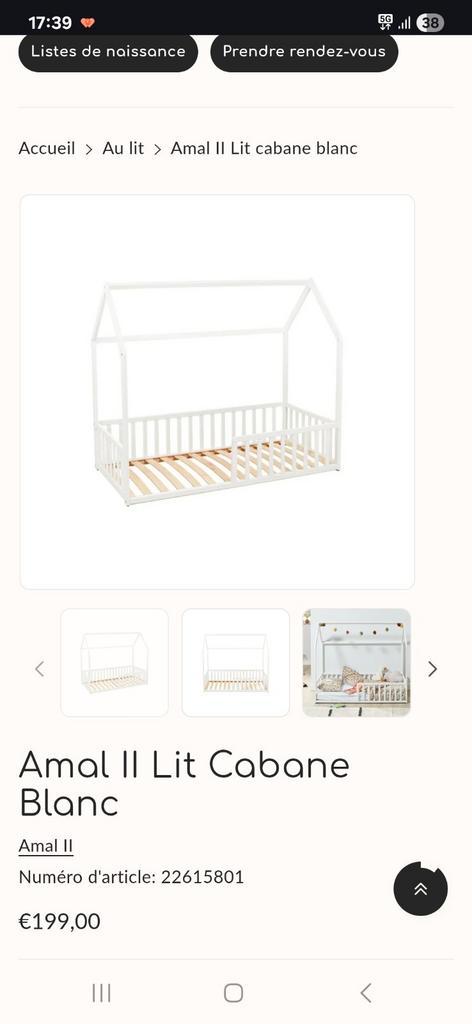 Lit cabane, Kinderen en Baby's, Kinderkamer | Bedden, Zo goed als nieuw, Matras, Ophalen