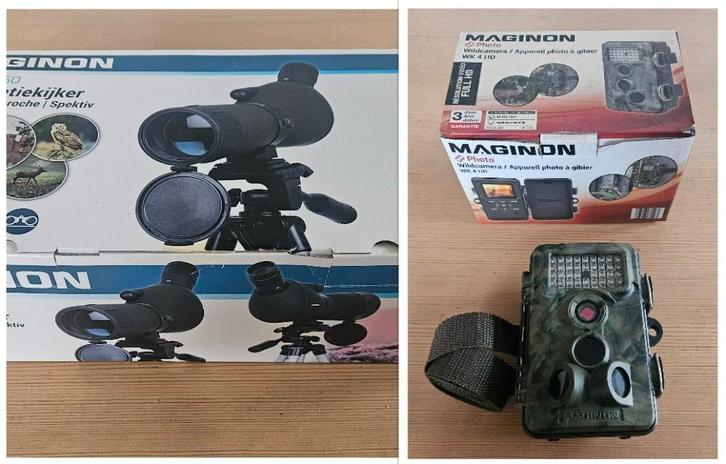 Wildcamera + observatiekijker + dierenboeken, Hobby & Loisirs créatifs, Hobby & Loisirs Autre, Enlèvement ou Envoi