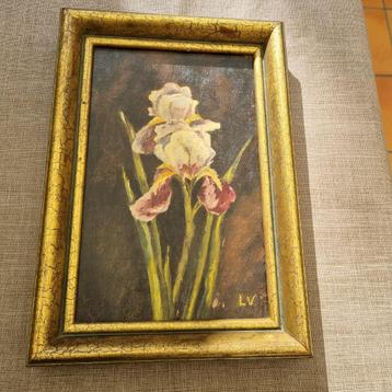Schilderij van bloemen op doek beschikbaar voor biedingen