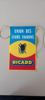 ZELDZAME reclamevlag Ricard Union des Clubs Taurins, Ophalen of Verzenden, Zo goed als nieuw