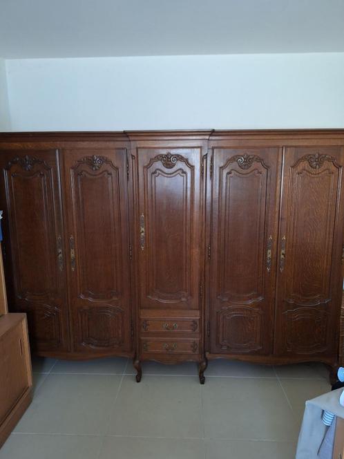 Pendrie garde-robe 5 portes à l'ancienne, Huis en Inrichting, Kasten | Kleerkasten, Gebruikt, 100 tot 150 cm, 200 cm of meer, 50 tot 75 cm