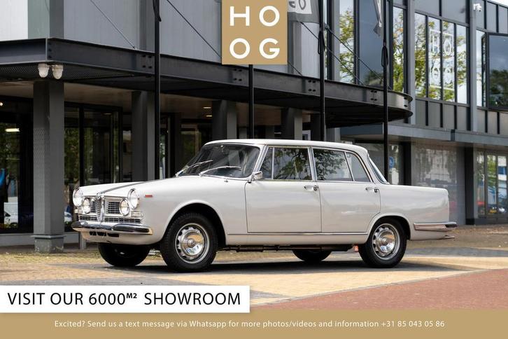 Alfa Romeo 2600 Berlina (bj 1966), Auto's, Oldtimers, Bedrijf, Te koop, Alfa Romeo, Benzine, Berline, 4 deurs, Handgeschakeld