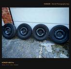 4 Pneus sur jantes en tôle 165/70R14 Hankook, Autos : Pièces & Accessoires, Autres pièces automobiles