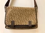 Canvas tas met monogram van Calvin Klein, Ophalen, Zo goed als nieuw, Bruin, Schoudertasje
