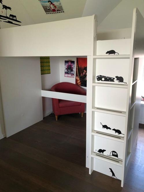 2 SMASTAD Hoogslapers  te koop, Huis en Inrichting, Slaapkamer | Stapelbedden en Hoogslapers, Zo goed als nieuw, Hoogslaper, 100 cm