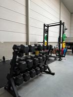Gym Atletica Power Rack + complete dumbell rack set, Ophalen, Nieuw, Benen, Dumbbell