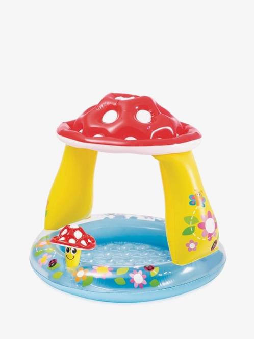 Baby zwembad met dakje, Tuin en Terras, Zwembaden, Zo goed als nieuw, Opblaaszwembad, Rond, Ophalen