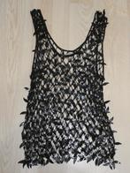 Top Met Blaadjes, Kleding | Dames, Topjes, Ophalen of Verzenden, Zo goed als nieuw, Zwart