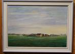 Fries landschap Boerderij Koeien Makkinga olieverf H de Jong, Ophalen