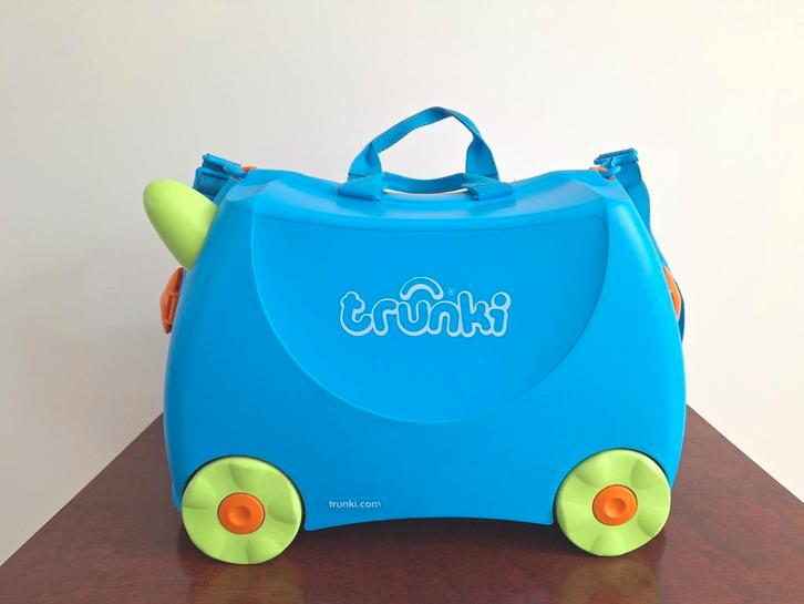 Trunki Ride-on 'Trixie' kinderreiskoffer, Handtassen en Accessoires, Koffers, Gebruikt, Wieltjes, Ophalen of Verzenden
