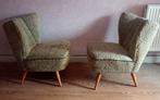 2 fauteuil cocktail scandinave vintage, Ophalen, Stof, Eén